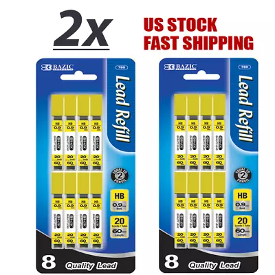 Lot Of 2 Refill Lead HB 0.9mm/60mm Mechanical Pencil Lead 160 Leads Per Pack   • $8.79