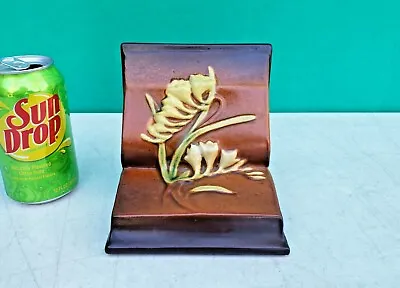 Roseville Pottery Freesia Bookend  SINGLE BOOKEND • $85