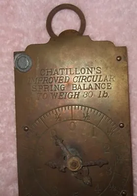 Hanging Brass Milk Scale Chatillon's Vintage Find • $39.99