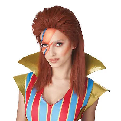 70’S Glam Rocker Womens David Bowie Ziggy Stardust Wig • $11.48