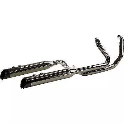 Khrome Werks Eclipse 2 Step Crossover Headers 4.5  Edge Slip On Harley FLH M8 • $1899.95