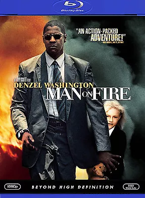 Man On Fire    *Like New*  (Blu-ray Disc 2009)  Denzel Washington • $10.95