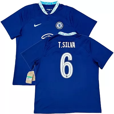 2022/23 Chelsea UCL Home Jersey #6 T. Silva XL Nike Soccer Cup Version NEW • $99