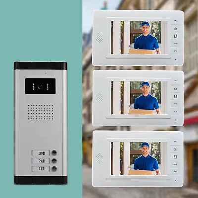 7  Apartment Wired Video Door Phone Intercom Entry System For Multi Unitsyd • $156.99