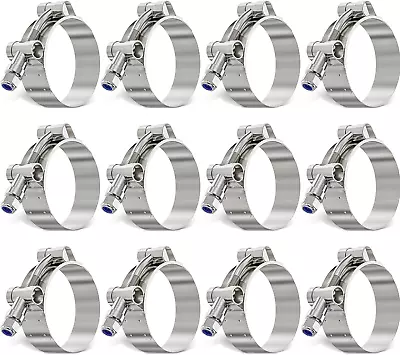 12Pack 1 Inch T Bolt Hose Clamp304 Stainless Steel Heavy Duty Hose ClampAdjus... • $37.20