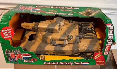 NEW G.I. Joe Vs Cobra Spytroops PATRIOT GRIZZLY TANK Motorized Launcher 2003 • $194.99