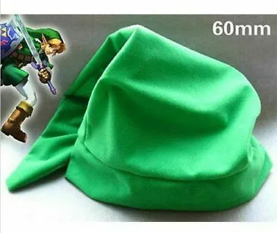 Legend Of Zelda: Link Green Fleece Elf Hat Link's Halloween Costume Cosplay NWT • $20.99
