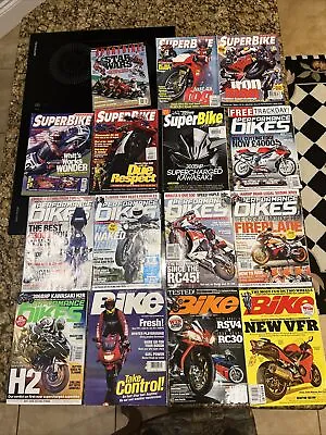 British Superbike Magazines 14 Issues Ninja R1 GSX-R Ducati 1997 To 2014 • $25