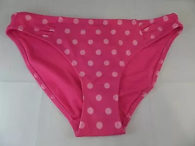 NWT Marie Meili Cosmo Dot Bikini Bottoms Size XS Color Bright Rose Dot HOT  • £7.59