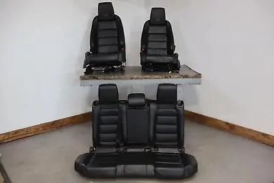 10-14 VW Golf R Power Leather Seat Set Front&Rear (Black) Tested OEM • $500