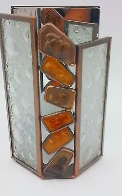 Partylite Copper Wall Tea Light Holder Art Deco Style Waters Edg Mosaic Retired  • $16.99