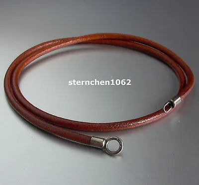 Trollbeads * Leather - Necklace Brown * Leather Necklace Brown * 42cm - 50cm • $37.44