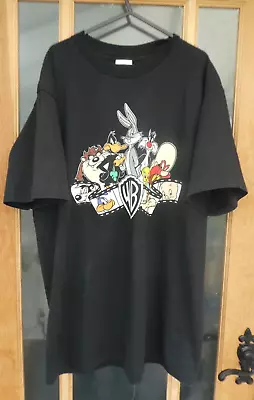 Vintage Single Stitch XL Warner Brothers Looney Tunes Characters 1991 T-Shirt • £19.99