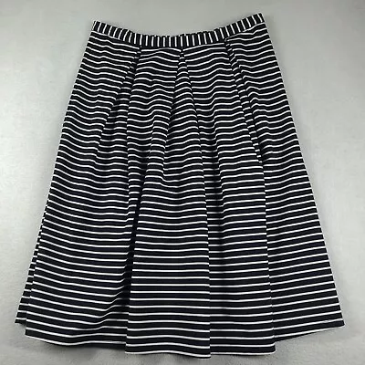 Forever New Skirt Maxi Striped Black White Stretch Size 16 Womens Faded • $16