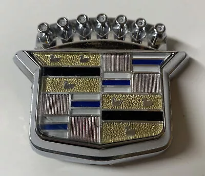 Cadillac Vintage Trunk Lock Flip Cover Emblem Chrome 20402799 (B065) • $34.99