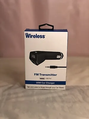 Just Wireless FM Transmitter &  Port Car Charger - Black • $30
