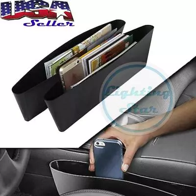 (2) Car Seat Seam Bag Storage Organizer Holders For Accessories Coins Cables • $10.88