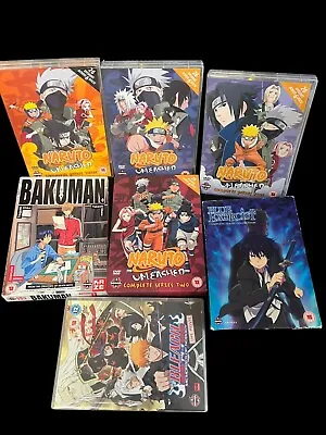 Job Lot Bundle Of Manga DVD’s Anime - Box Sets - Bakuman Naruto Unleashed……. • £89.99