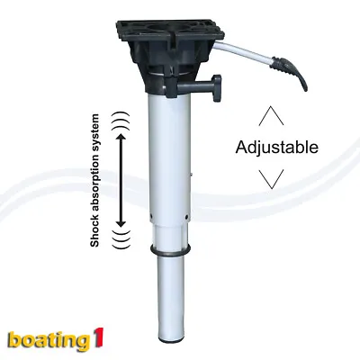 Quintrex / Stacer Boat Seat Pedestal Plug In Gas Lift & Suspension 420mm-530mm • $121