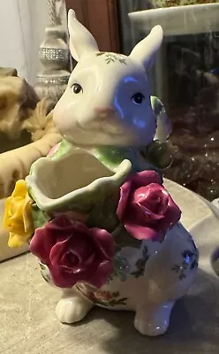 Royal Albert Old Country Roses Creamer Bunny Rabbit 5 1/2  Tall • $20