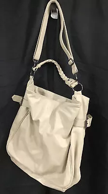 Merona Double Handle Large Beige Shoulder Bag 14” X14” Excellent Condition • $5