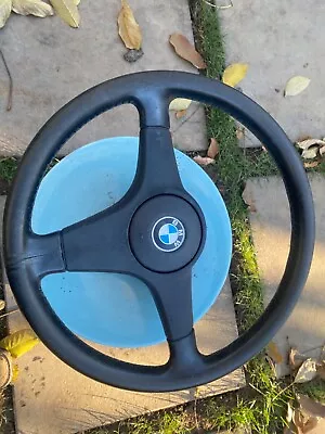 Used  BMW E30  3 Spoke Leather Wrapped Steering Wheel • $199.99