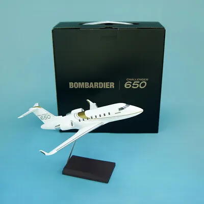 1:100 Scale Bombardier Challenger 650 Corporate Aircraft Jet Model 21cm/8inches • $89.99