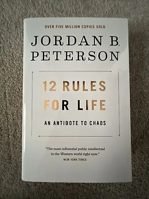 12 Rules For Life : An Antidote To Chaos By Jordan B. Peterson (Hardcover 2018) • $47.86