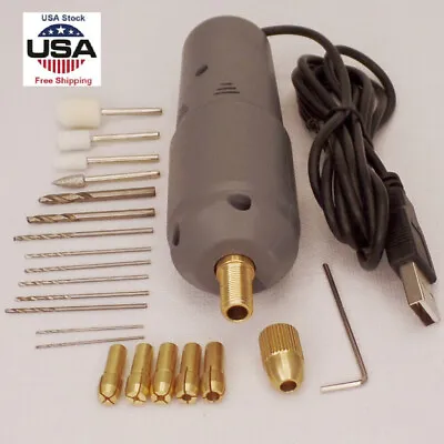 Mini Electric Grinder Drill Manicure Grinding Rotary Tool Kit Set Polishing Tool • $14.28