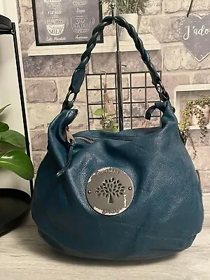 Genuine Mulberry DARIA Medium HOBO Shoulder Bag PETROL BLUE • £220