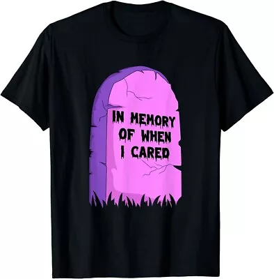 NEW LIMITED In Memory Of When I Cared Tombstone Pastel Goth T-Shirt • $19.99