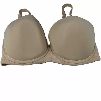 Wacoal 34G 34DDDD Strapless Bra Underwire Solid Beige Padded 854119 #2171 • $23.96