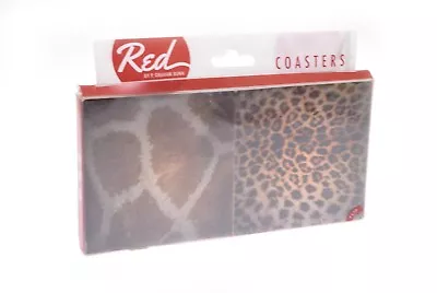 RED P Graham Dunn Ceramic Coasters- Set Of 4 Animal Prints  • $9.99