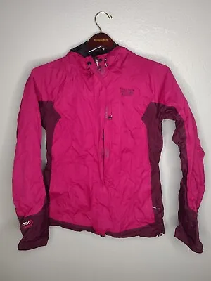 Mountain Hardwear Womans Dry Q Elite Jacket Coat Small Pink Waterproof CC • $31.98