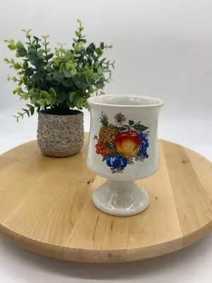 Vintage Small Vase/Goblet With Fruit 1970s • $25