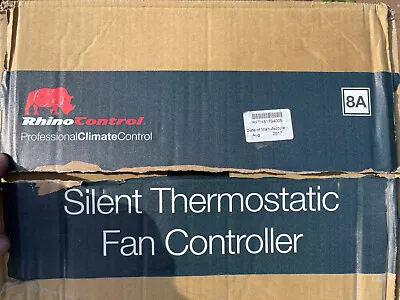 Rhino Silent Thermostatic Fan Controller Climate Temperature Hydrophobics Tent • £150