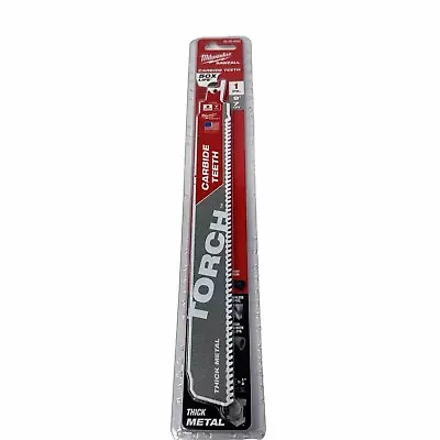 Milwaukee 48-00-5202 (1 Pack) 9  7tpi Carbide Tooth Metal Cutting SAWZALL Blade • $11.97