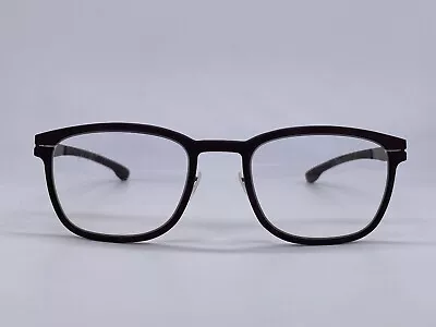 £140.16 • Buy Ic! Berlin Eyeglasses Frames Men Woman Purple Grey Tobias J.Burgundy Rubber M+