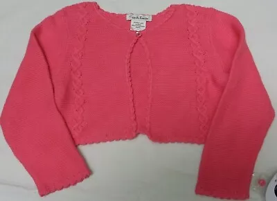 £14.95 • Buy NWT Sarah Louise Cotton Cable Knit Short Cardigan In Pink Age 4 Years