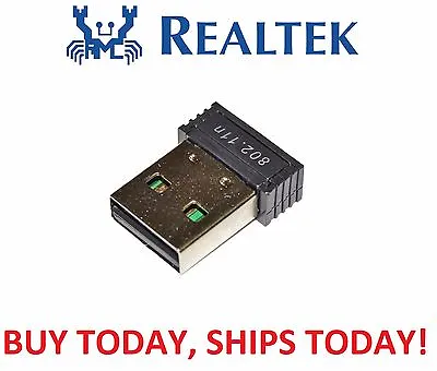 Genuine Realtek RTL8188 MINI USB WiFi Wireless 802.11B/G/N Card Network Adapter • $11.99