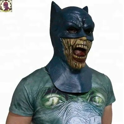 Batman Mask Adults Halloween Fancy Dress Theme Costume Cosplay Latex Zombie • £16.99