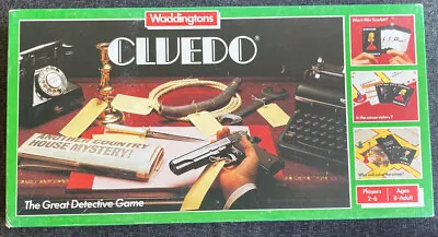  1983 Vintage Cluedo The Great Detective Board Game Waddingtons 100% Complete  • £9.99