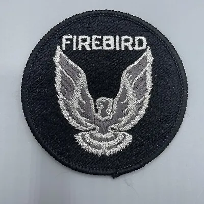 Pontiac Firebird Patch Badge Black Silver Classic Car Emblem (New Old Stock) • $8.54