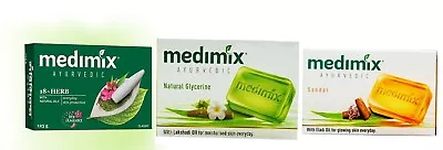 2 X MEDIMIX Soap Ayurvedic In Various Scent For Glowing Skin - 125 Gram • $17.48