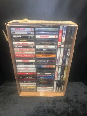 $100 • Buy VTG 1980's Rock Hair Metal Cassette Tapes Lot 66 Tapes Poison Van Def Leppard...