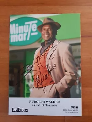 Eastenders - Rudolph Walker - Hand Signed Cast Card  • £5