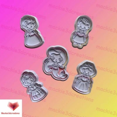 £28.84 • Buy Disney Princess Cookie Cutters Biscuit Fondant Cutter Embosser