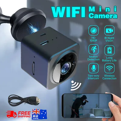 Night Vision 4K HD Mini WiFi Wireless IP Hidden Spy Camera Cam Network Monitor • $27.99