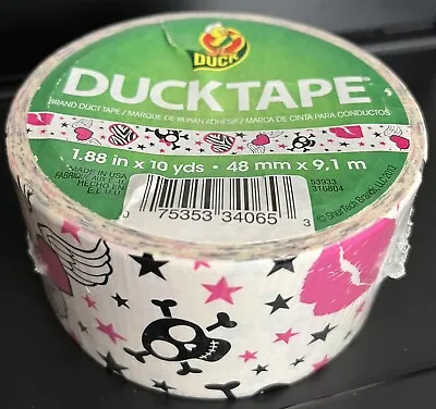 LIMITED….. Duck Brand Duck Tape SKELETONS & HEARTS Factory Sealed BNIP • $9.99