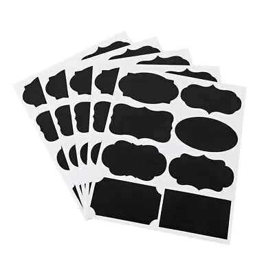 $5.25 • Buy Chalkboard Labels Reusable 48 Stickers, Pantry & Storage Jars Decals Bottle Name